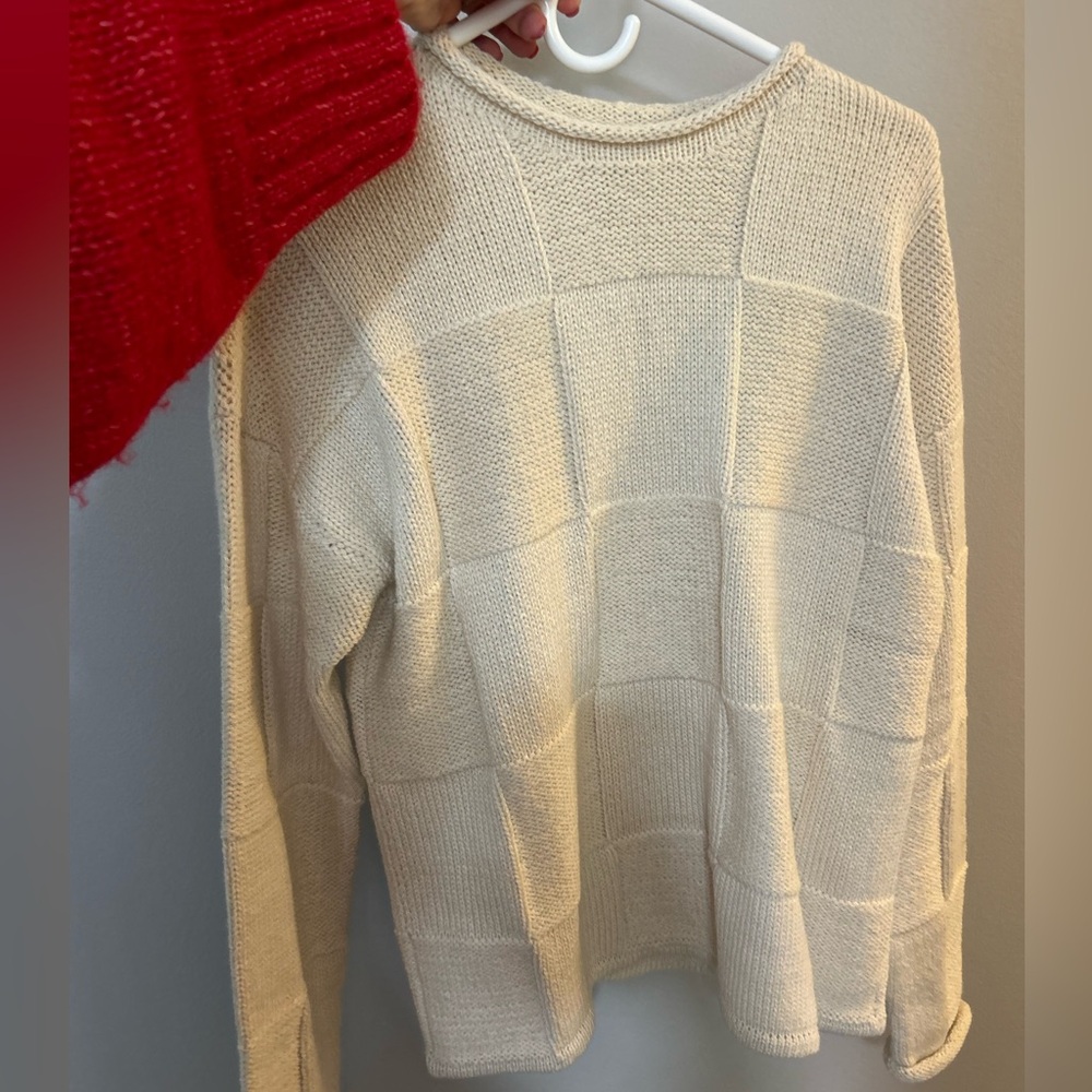 Laude the Label Heritage Basketweave Sweater NWT - Picture 4 of 4